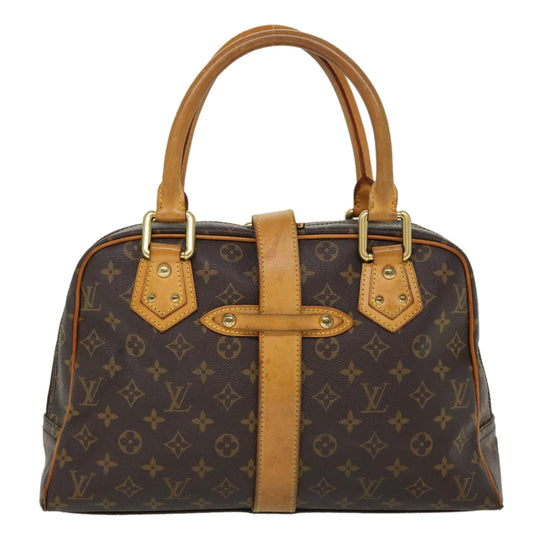 LOUIS VUITTON Monogram Manhattan GM Hand Bag M40025 LV Auth bs5342