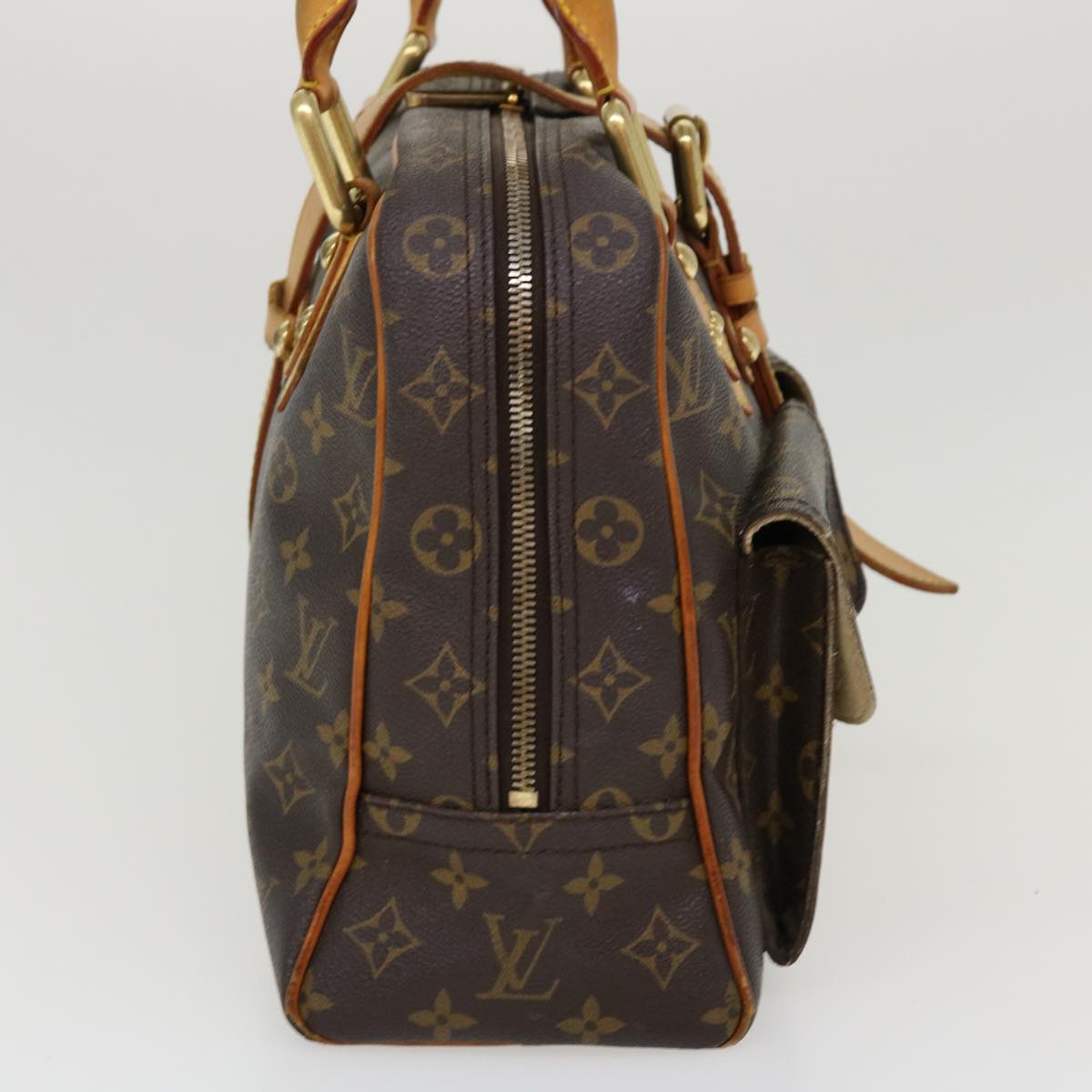 LOUIS VUITTON Monogram Manhattan GM Hand Bag M40025 LV Auth bs5342