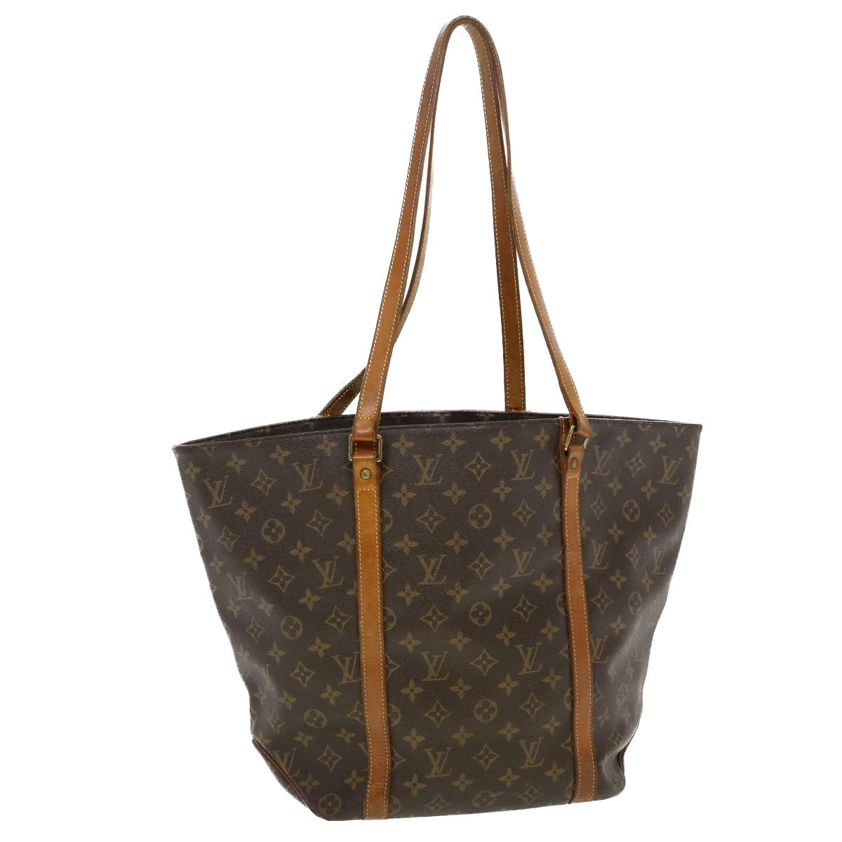 LOUIS VUITTON Monogram Sac Shopping Tote Bag M51108 LV  bs5743