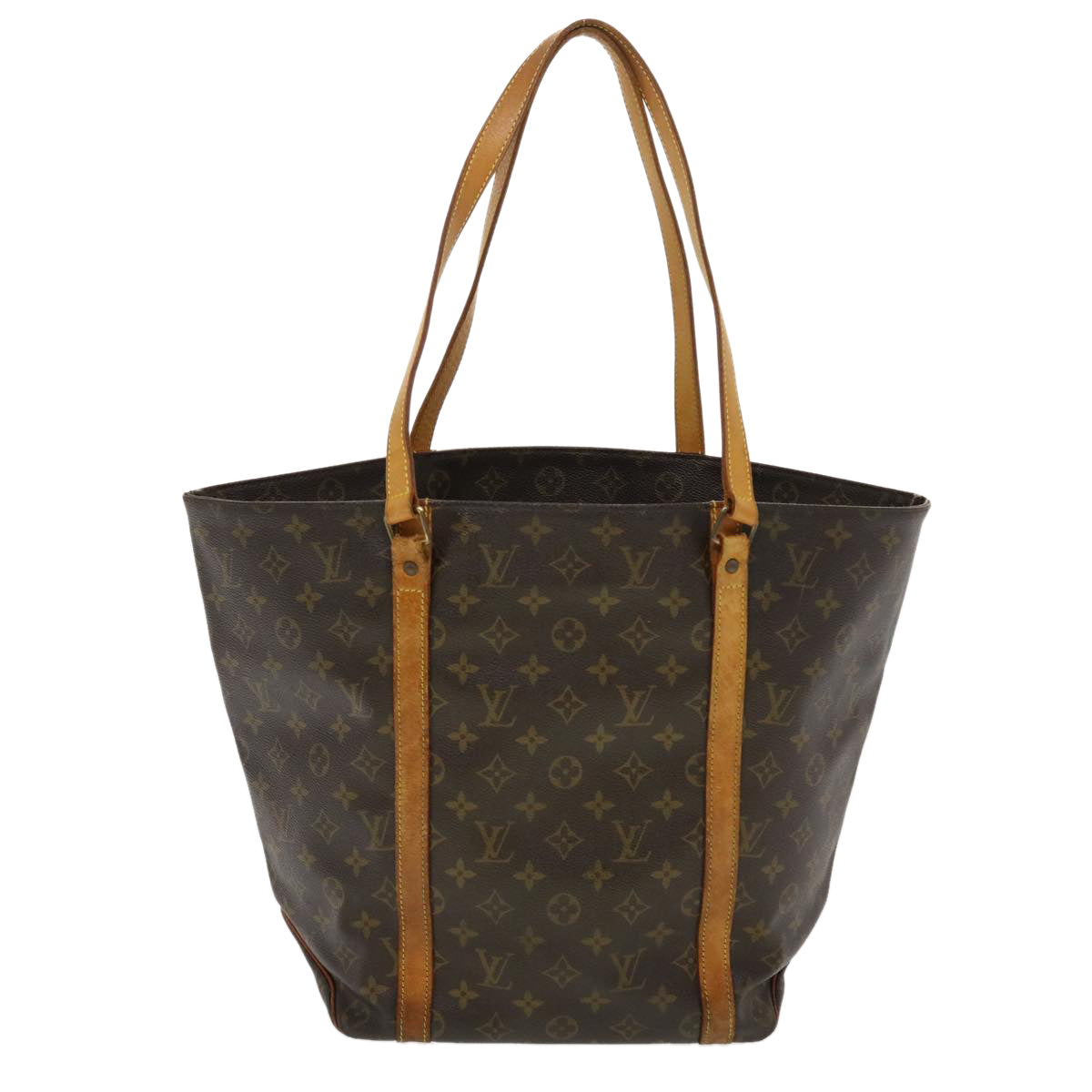 LOUIS VUITTON Monogram Sac Shopping Tote Bag M51108 LV Auth bs5929