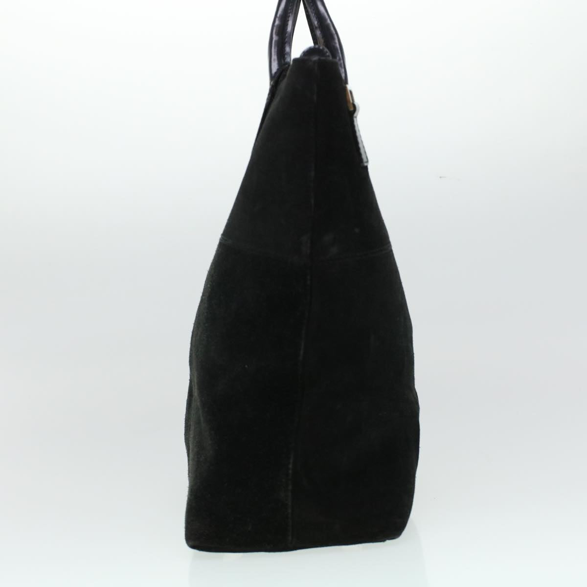 GUCCI Hand Bag Suede Black  bs5946