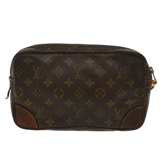 LOUIS VUITTON Monogram Marly Dragonne PM Clutch Bag M51827 LV  bs6801