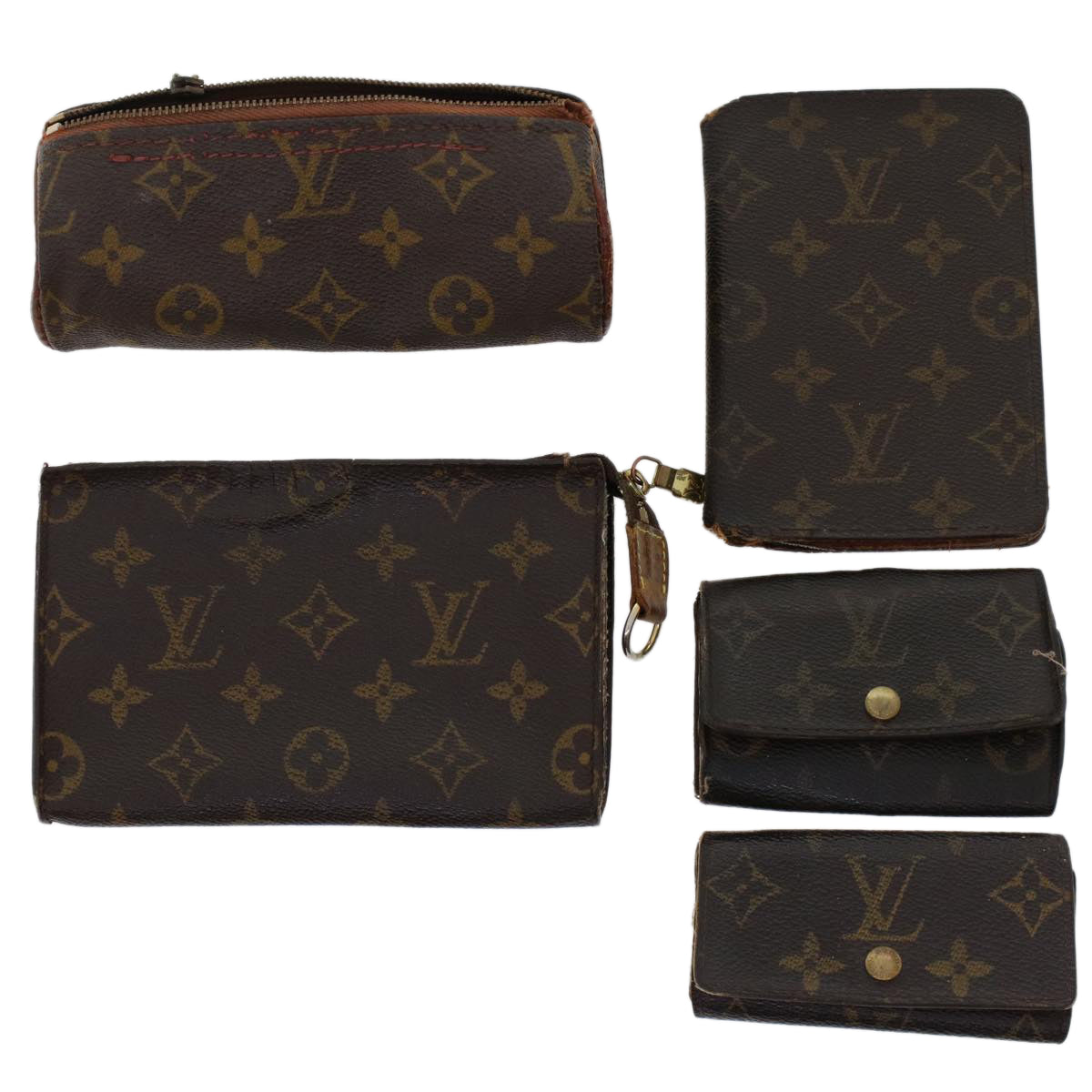 LOUIS VUITTON Monogram Wallet Pouch 5Set LV  bs6831