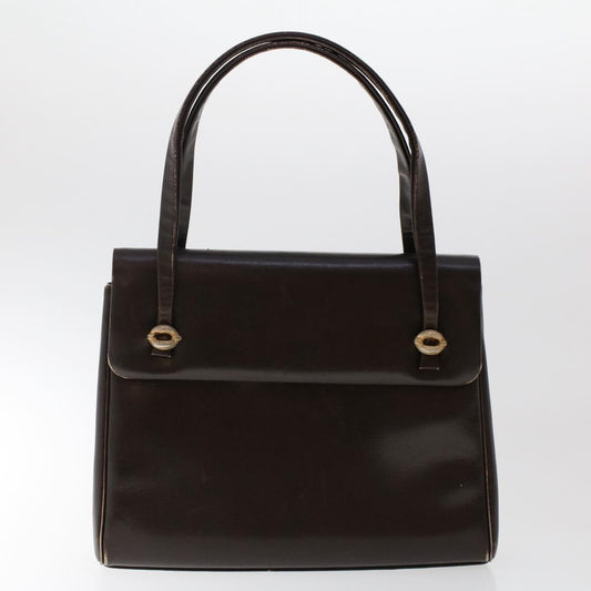 CHRISTIAN DIOR Shoulder Clutch Bag Leather 2Set Khaki Brown Auth bs6885