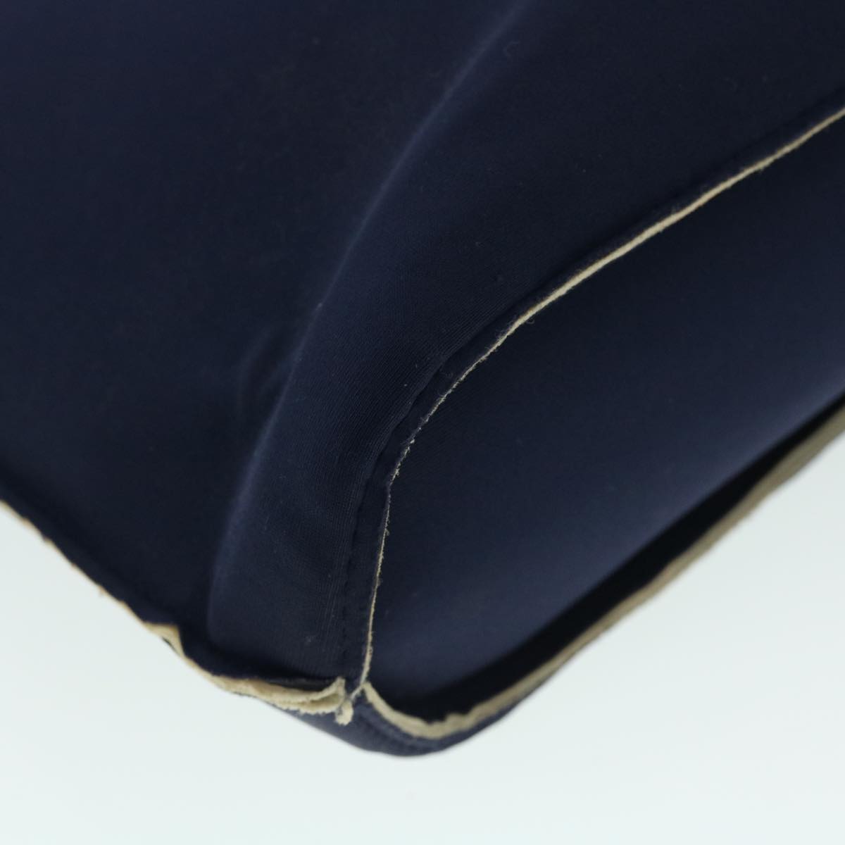 Top Quality Chanel Hand Bag Canvas Navy CC Auth bs8016
