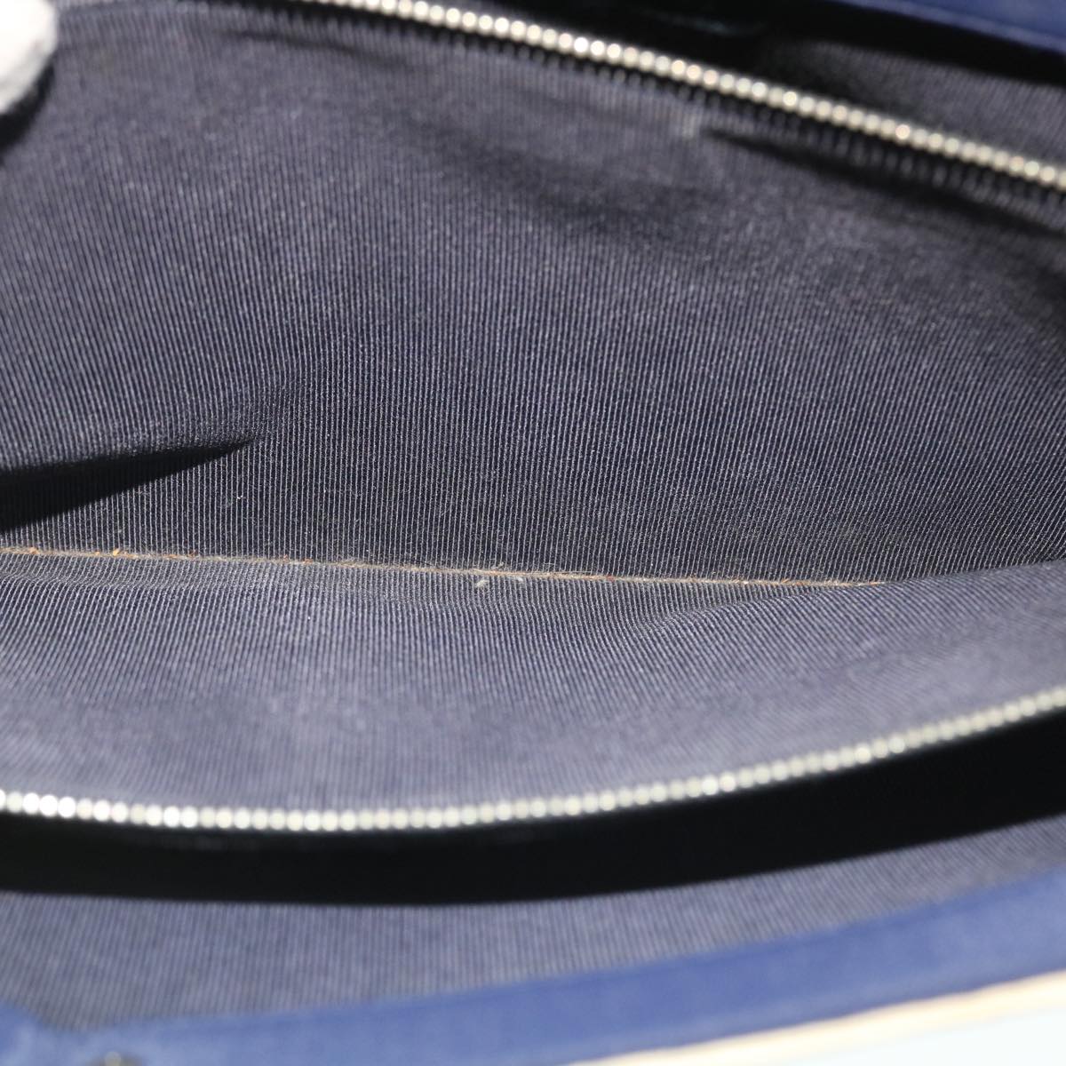 Top Quality Chanel Hand Bag Canvas Navy CC Auth bs8016