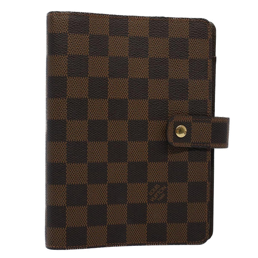 LOUIS VUITTON Damier Ebene Agenda MM Day Planner Cover R20240 LV Auth bs8571