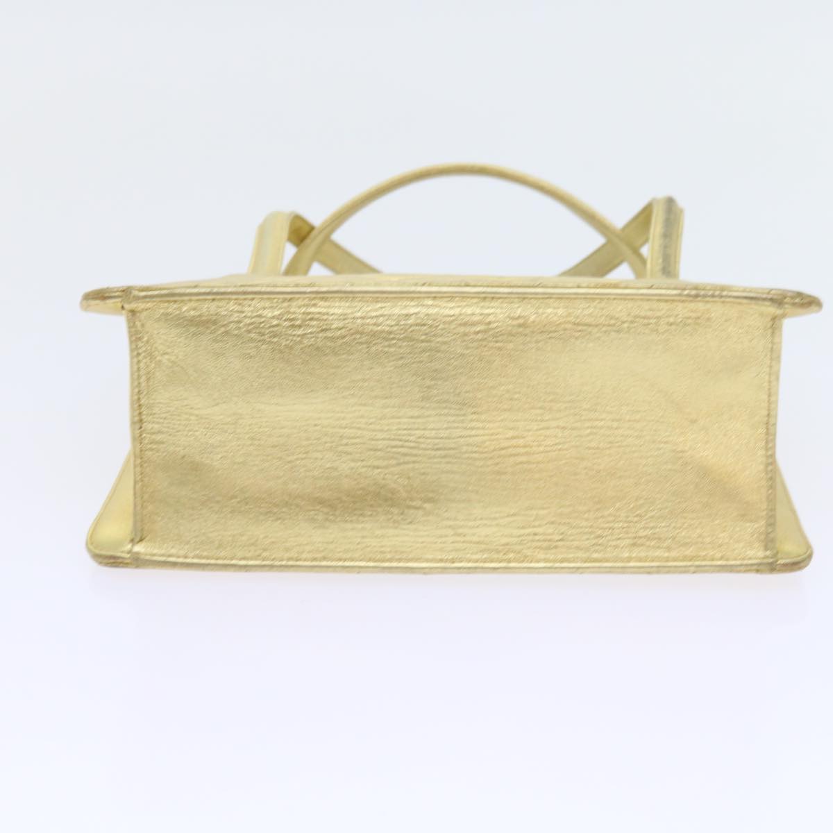 Top Quality Chanel Hand Bag Lamb Skin Gold Tone CC Auth bs9172