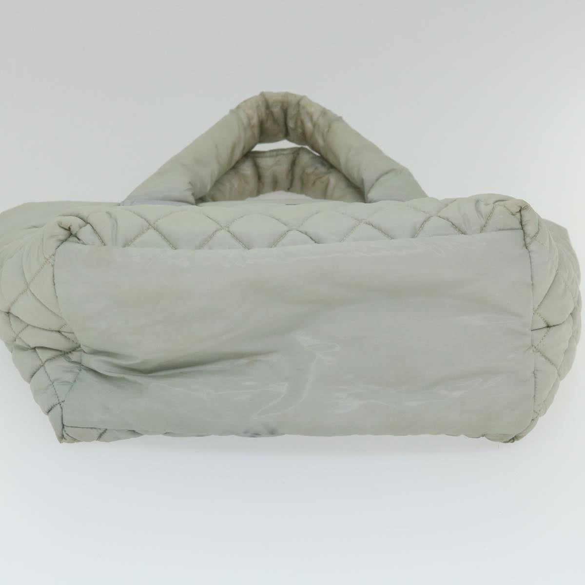 Top Quality Chanel Cococoon Hand Bag Nylon Gray CC Auth bs9551