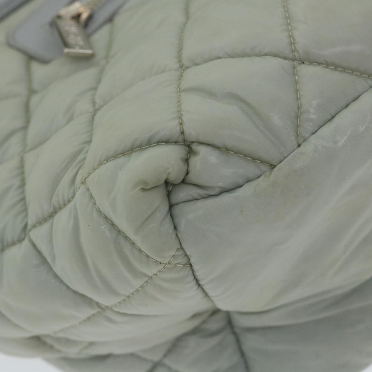 Top Quality Chanel Cococoon Hand Bag Nylon Gray CC Auth bs9551