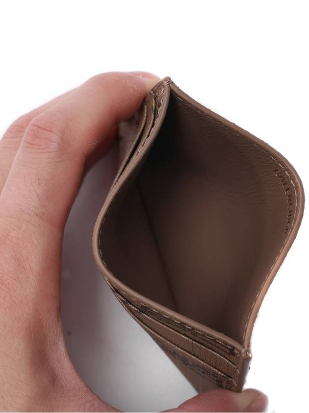 Luxury Balenciaga  BB Monogram Card Wallet Brown