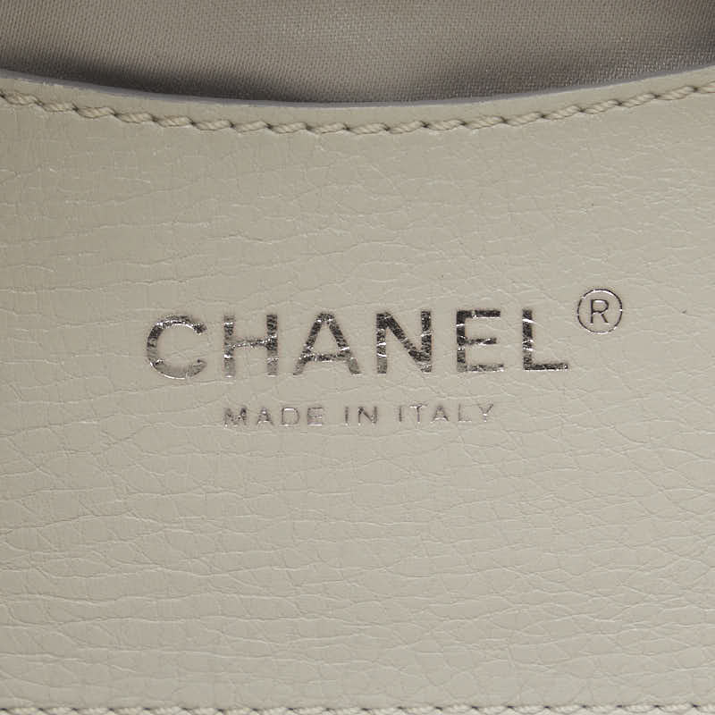 Chanel Mattress Cocomark houlder Bag  Bag Gray Leather Lady Chanel