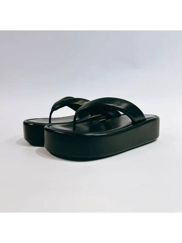 Luxury Balenciaga  Women's Rise Thong Flip Flops Black