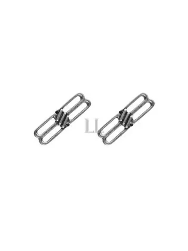 Luxury Balenciaga  WoMen's BB Icon Earrings Silver
