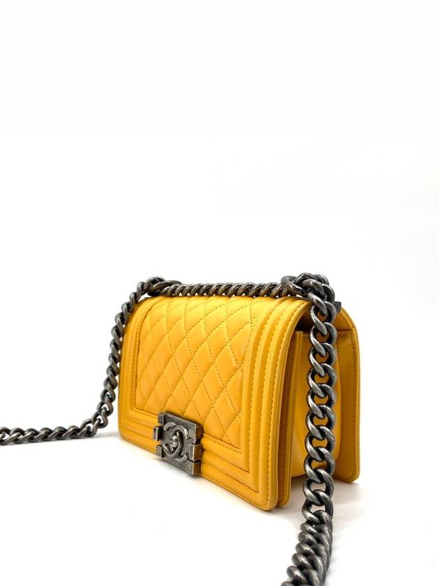 Lambskin Boy Bag Small Chanel