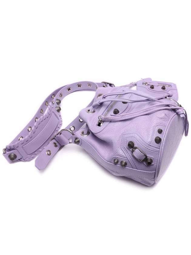 Luxury Balenciaga  Le Cagole Bucket Bag Purple