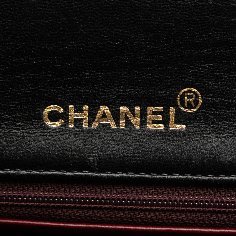 Chanel Mattress Chain houlder Bag Black Gold  Lady Chanel