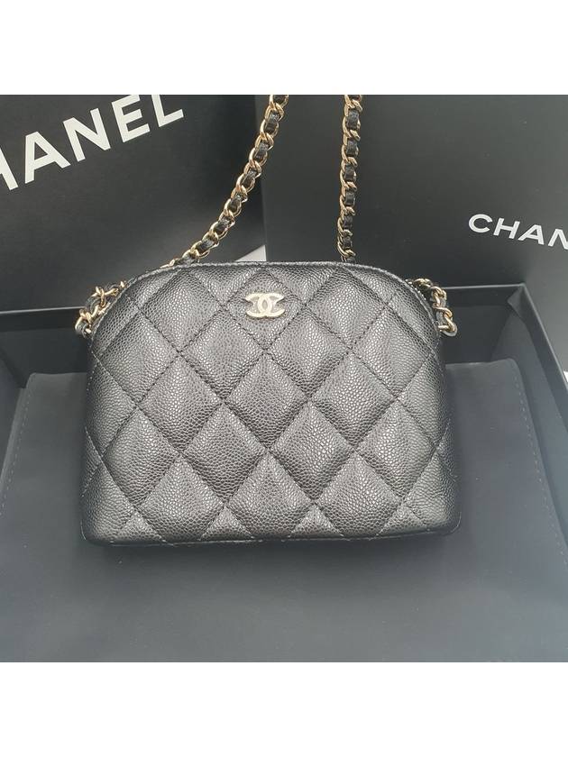 CC Logo Mini Pouch Cross Bag Black Chanel