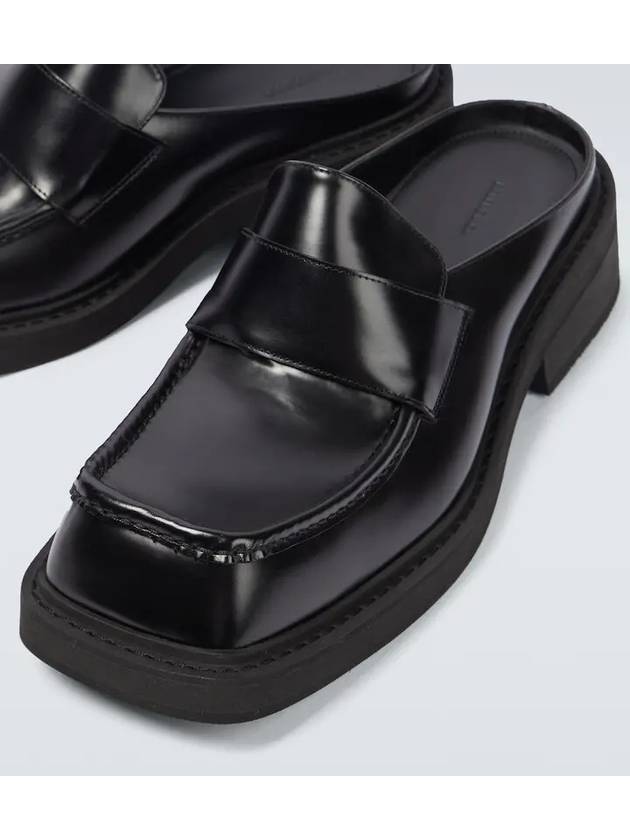 Luxury Balenciaga  Inspector 40MM Leather Bloafer Black