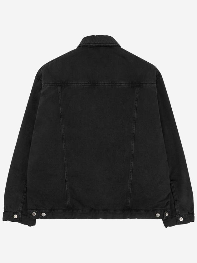 Luxury Balenciaga  Padded Japanese Denim Jacket Black