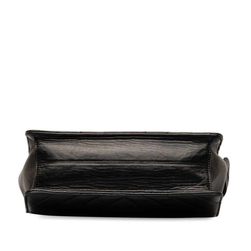 Chanel V Stitch Circus Cochrane  Chain Shoulder Bag Black Lambskin  CHANEL