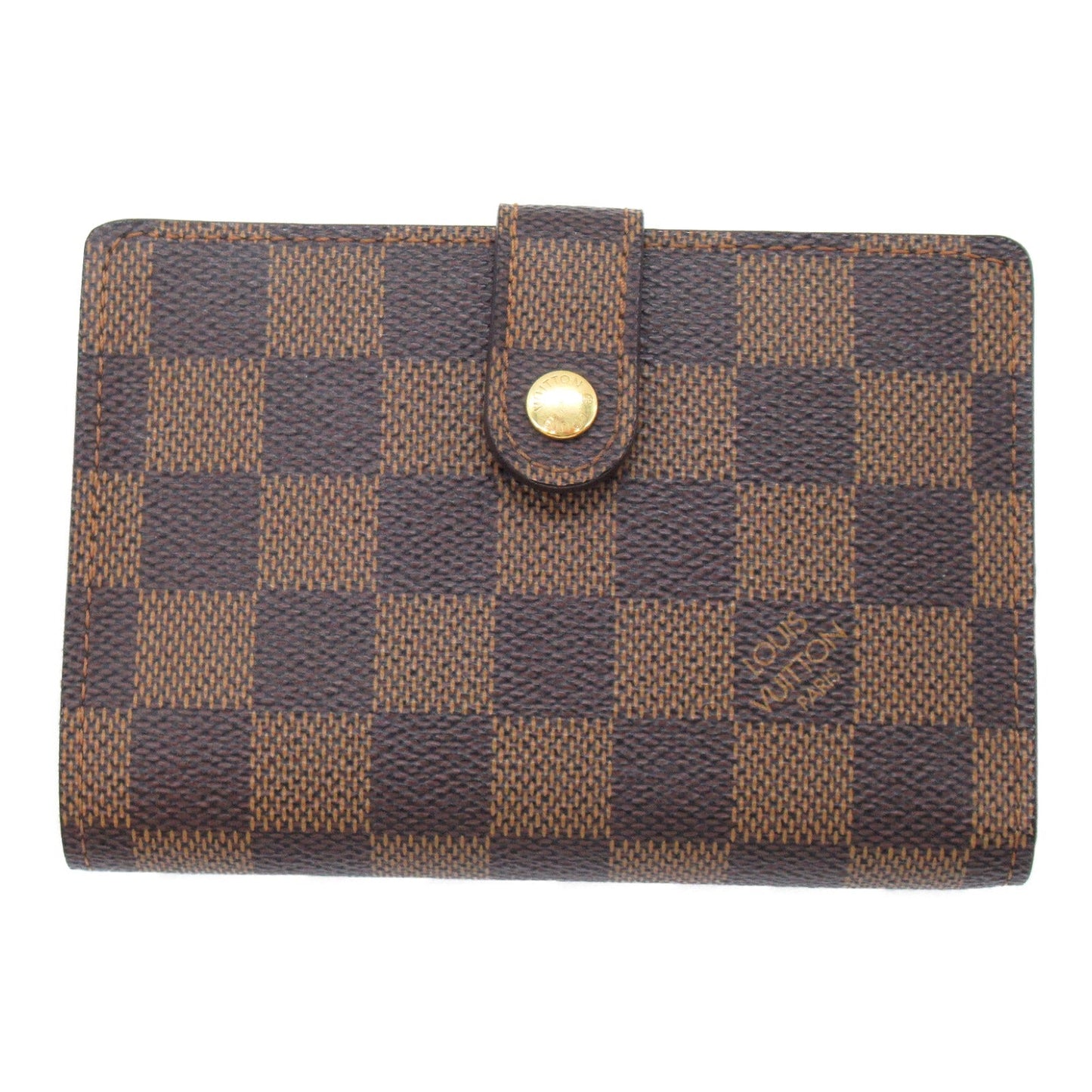 Louis Vuitton Portefolio Vienna Double Fold Wallet Wallet PVC Coated Canvas Damier  Brown N61674