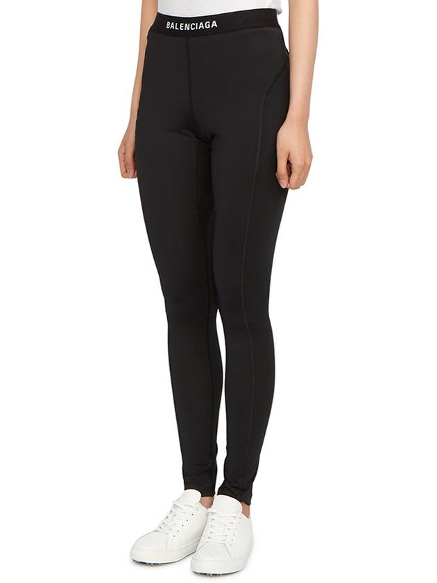 Luxury Balenciaga  Athletic Leggings Pans Black