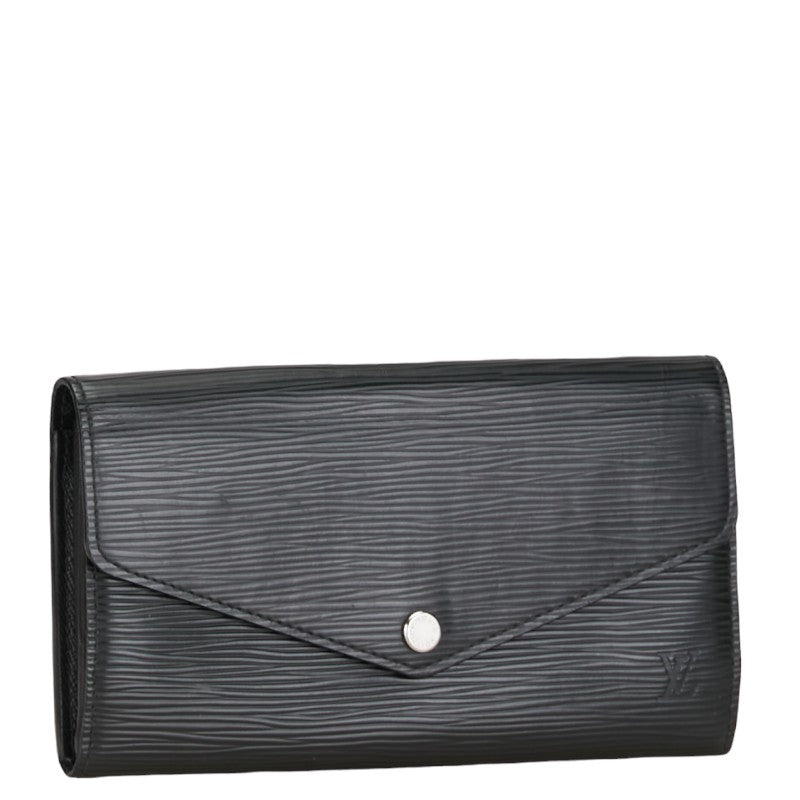 Louis Vuitton Epi Portefolio Sarah Long Wallet M60582 Black Leather  Louis Vuitton