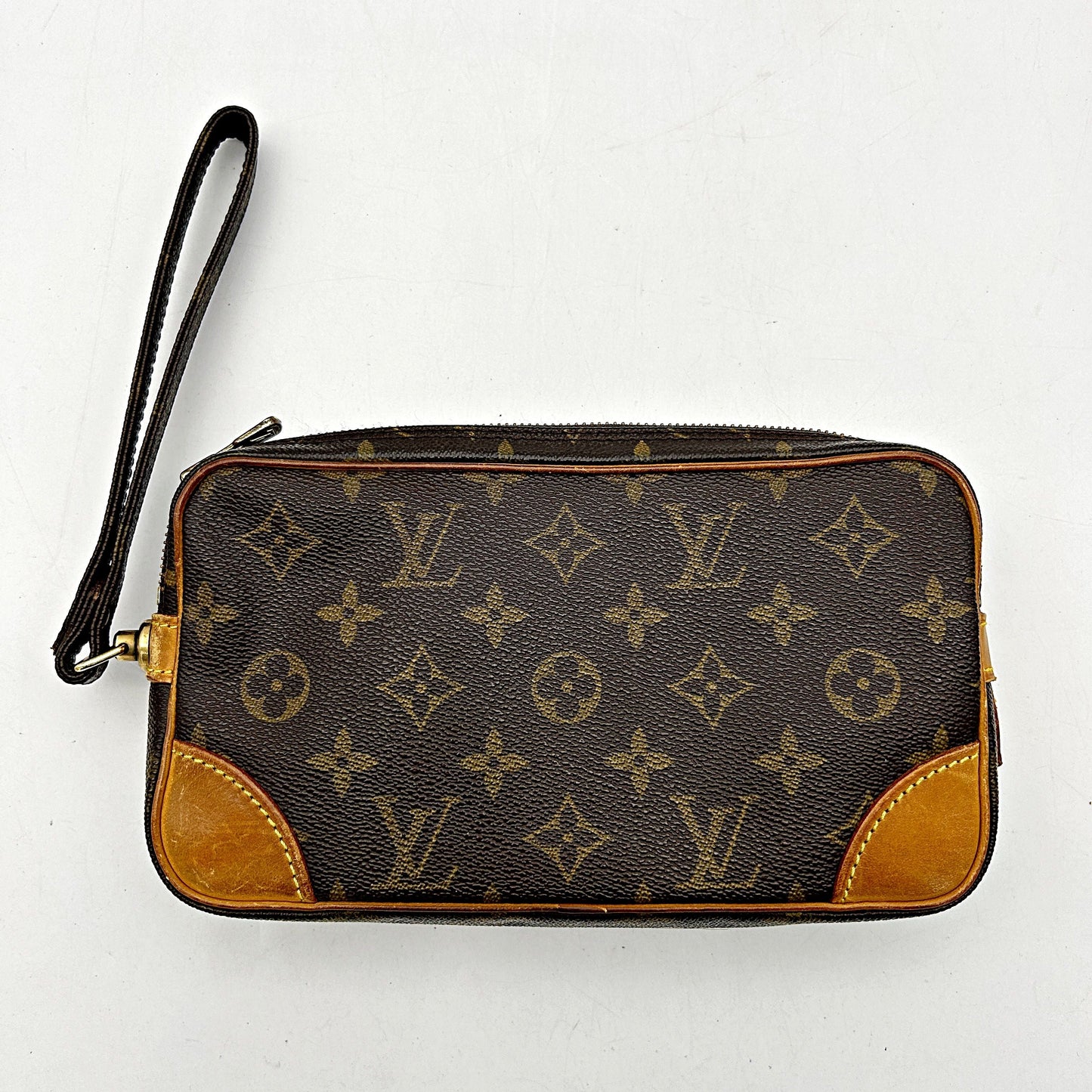 LOUIS VUITTON Monogram Pochette Marly Dragonne  lv9919cc
