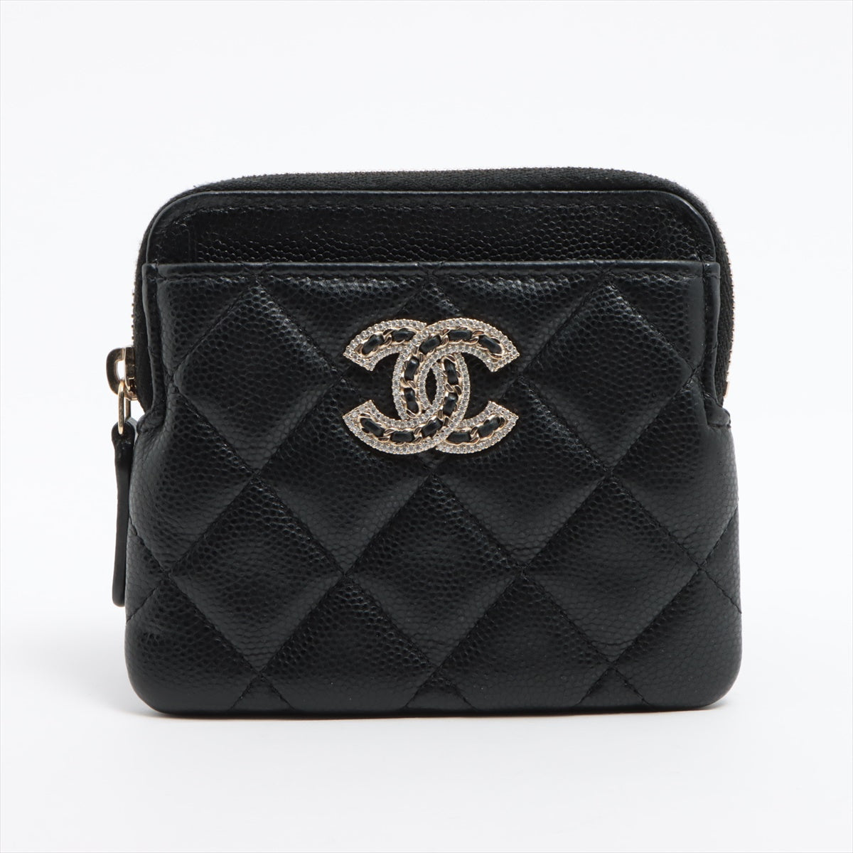 Chanel Matrasse Caviar S Coin Case Black G  32rd