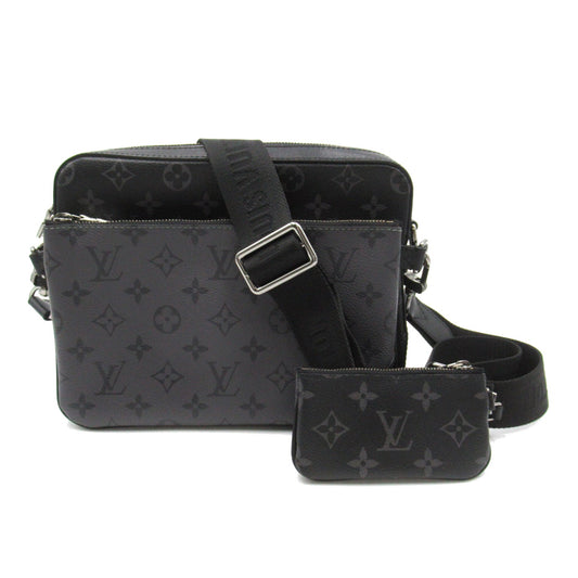 Louis Vuitton Trio Messengers Shoulder Bag PVC Coated Canvas Monogram Exclusively   Black M69443
