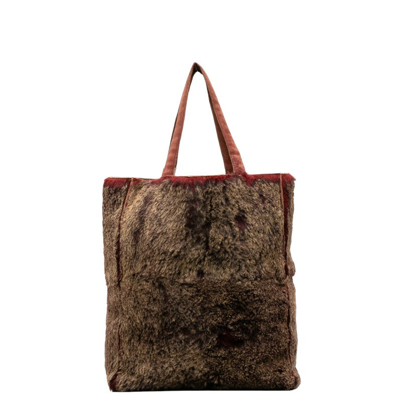 Chanel Cocomark Rapunzel  Bag houlder Bag Brown Red lace Lady Chanel