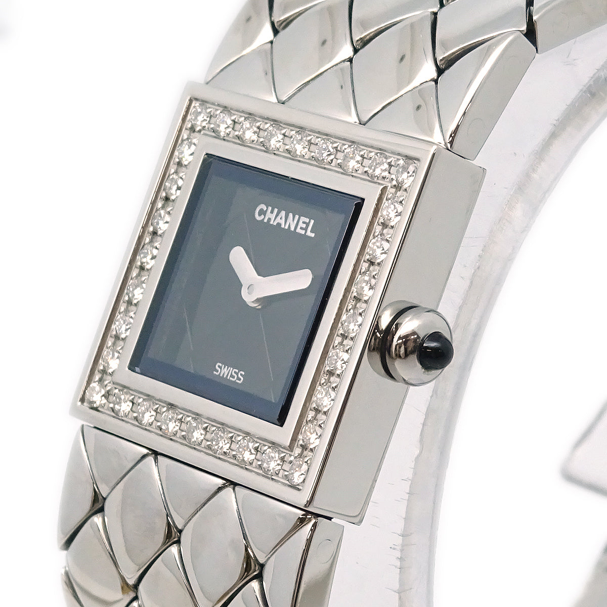 Chanel 1993 Matelasse Watch SS Diamond
