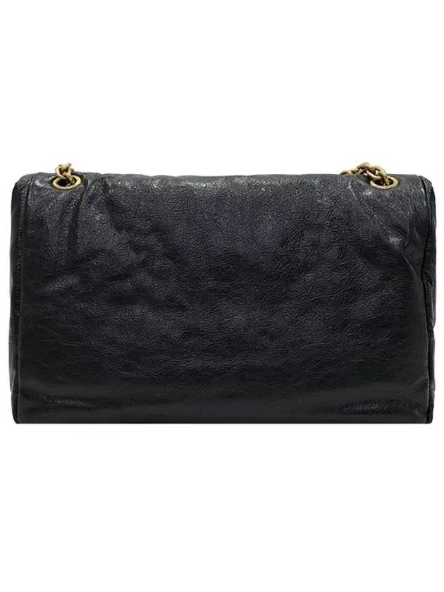 Luxury Balenciaga  Monaco Chain Strap Shoulder Bag Black