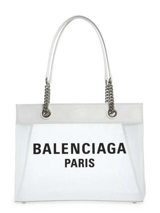 Luxury Balenciaga  Duty Free Medium Tote Bag White