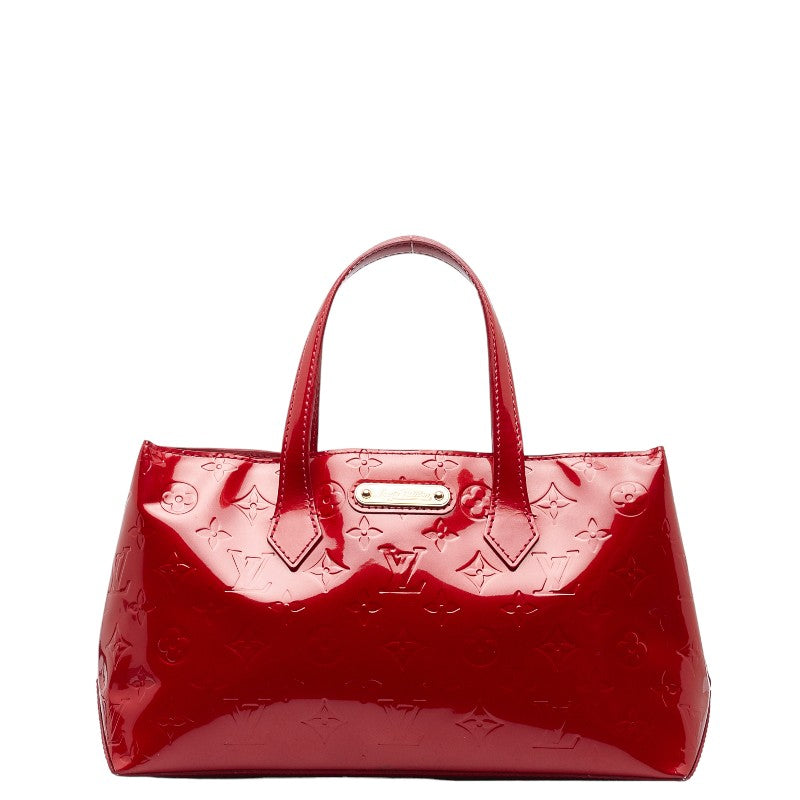 Louis Vuitton Monogram Verniss Wilshere PM Handbag M93642 Pompadour Red Patent Leather  Louis Vuitton