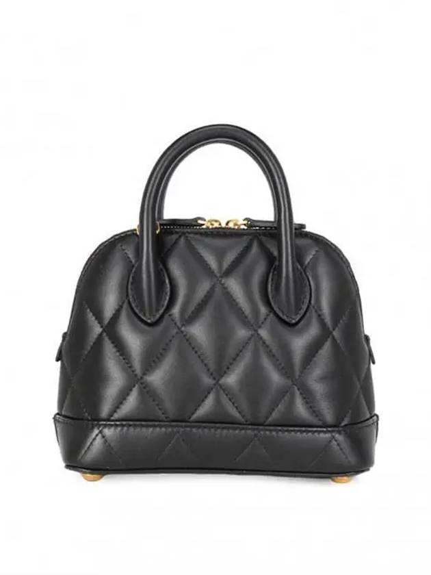 Luxury Balenciaga  Ville Quilted Leather Top Handle Cross Bag Black
