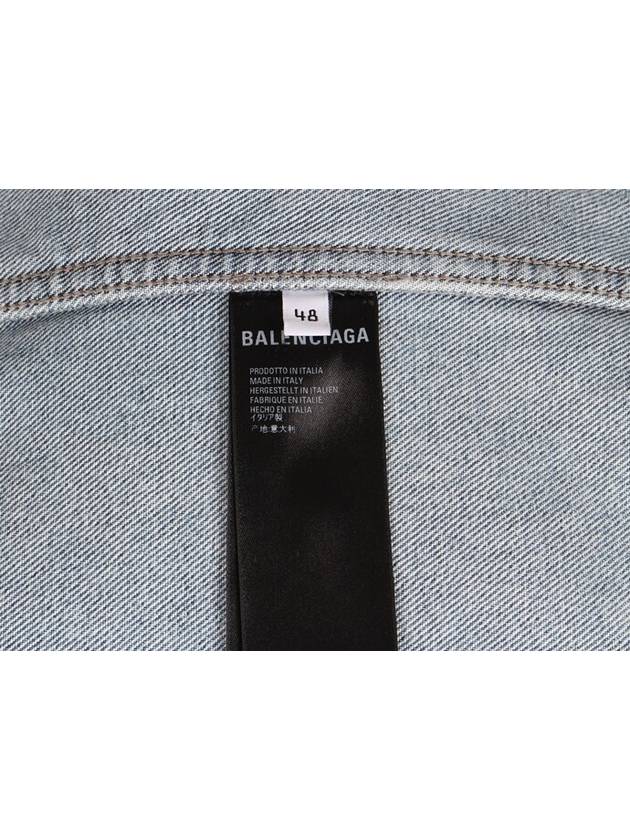 Luxury Balenciaga  BB logo denim jacket 48
