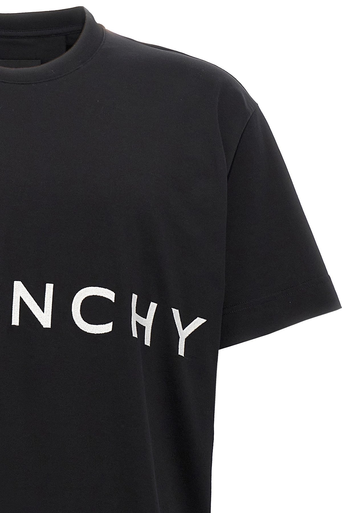 Givenchy Men Logo Embroidery T-Shirt