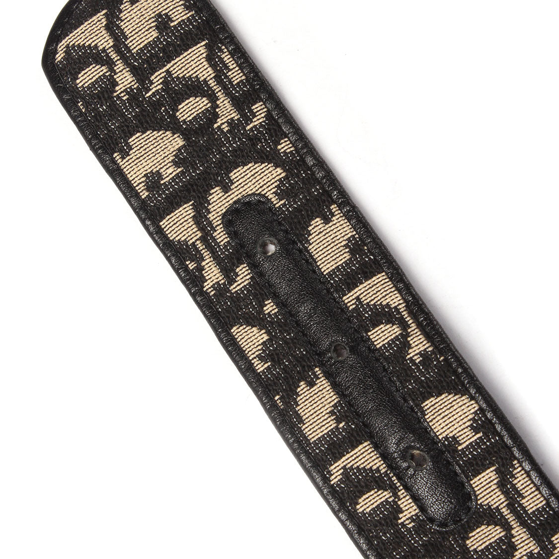 Oblique Canvas & Leather Belt