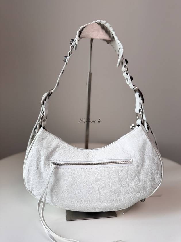 Luxury Balenciaga  Le Cagole Small Leather Shoulder Bag White