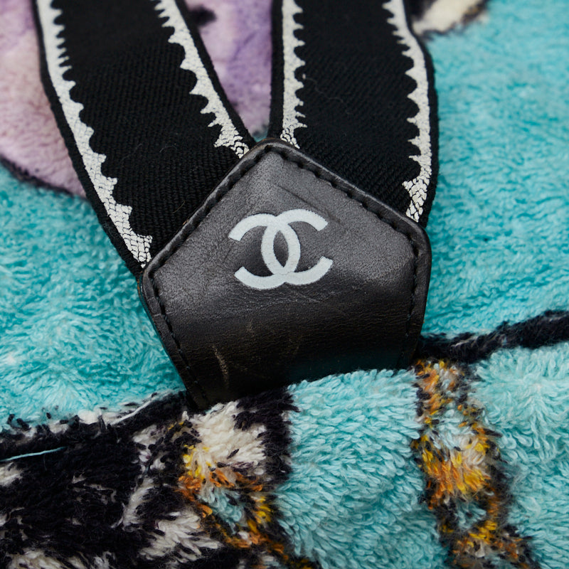 Chanel Pillage Rucksack Backpack Green Multicolor Cotton Lady Chanel