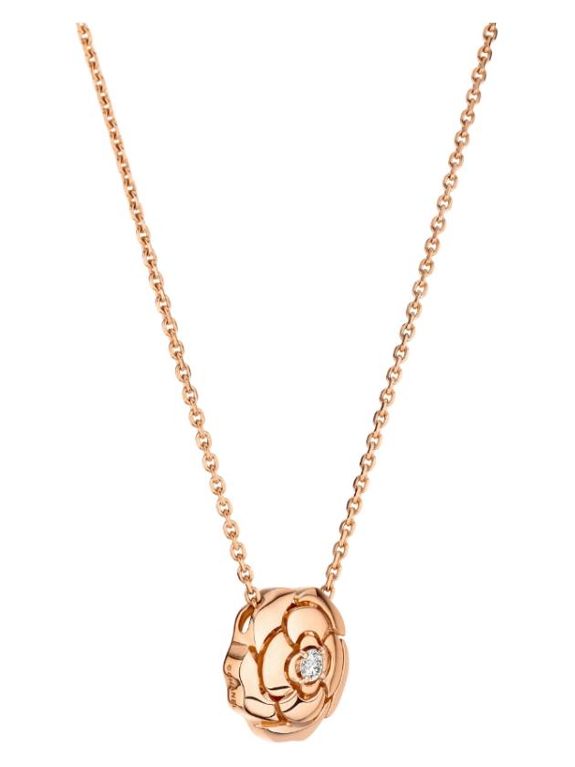 Extrait De Camelia 18K Necklace Pink Gold Chanel
