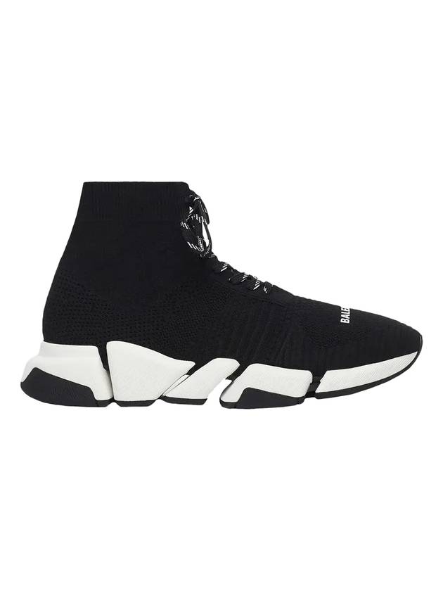 Luxury Balenciaga  Speed 2.0 Lace-Up High-Top Sneakers Black