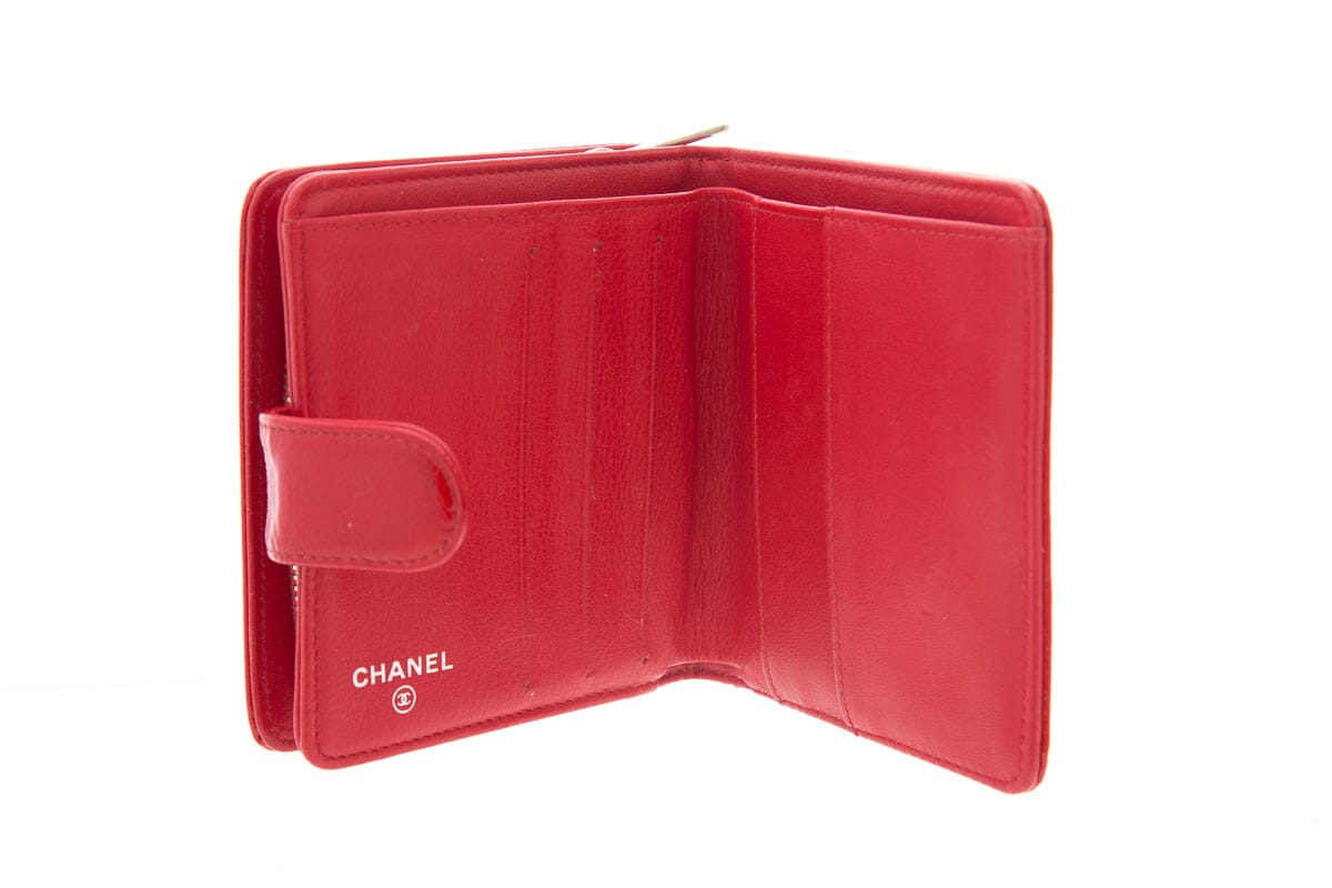 Chanel 2008/09  Red Patent Leather Wallet