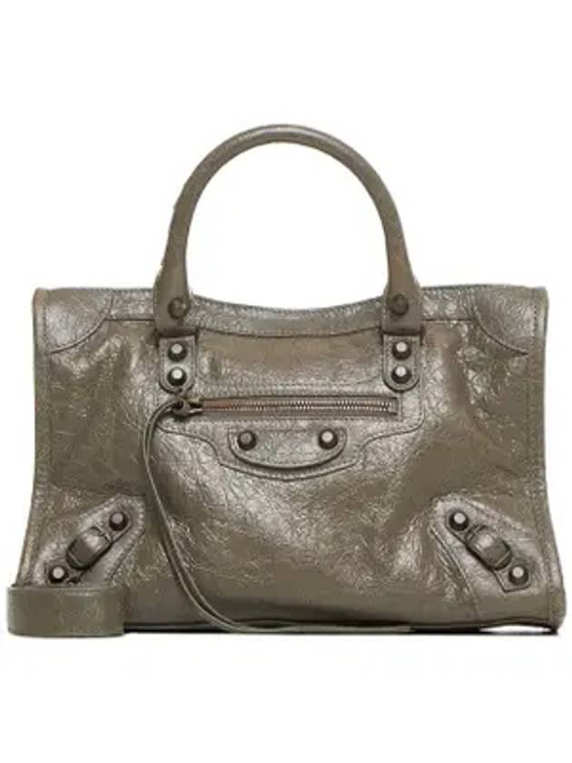 Luxury Balenciaga  Le City Small Tote Bag Army Green