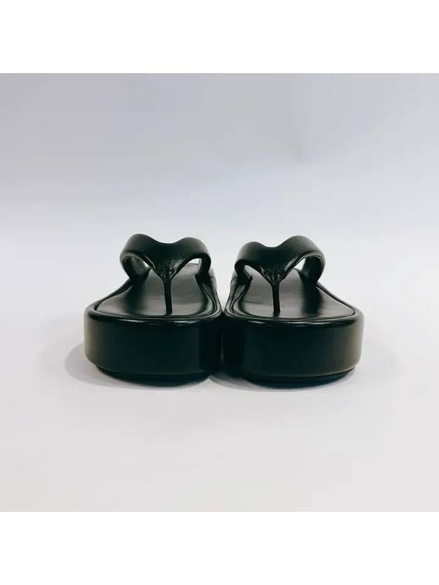Luxury Balenciaga  Women's Rise Thong Flip Flops Black