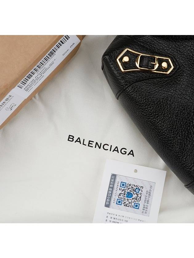 Luxury Balenciaga  Metal Reporter Mini Cross Bag Black