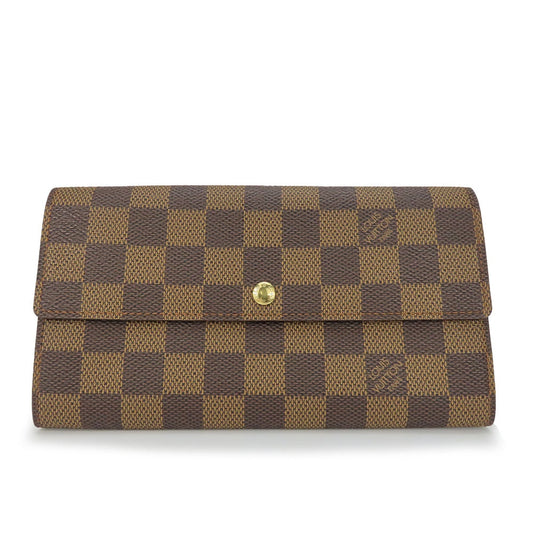 Louis Vuitton  Ebene Damier Canvas Long Wallet (Bi-Fold)