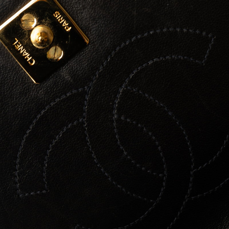 Chanel Mini Mattress Cocomark Full Flap Chain houlder Bag Black   CHANEL